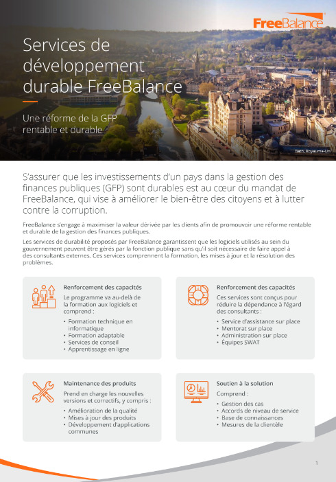 Services de développement durable FreeBalance